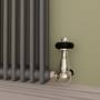 Reggio Anthracite Horizontal Double Column Radiator 800x1460mm 6598 BTU - Cast Iron Style