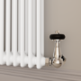 Reggio White Horizontal Double Column Traditional Radiator 800x1460mm 5035 BTU - Cast Iron Style