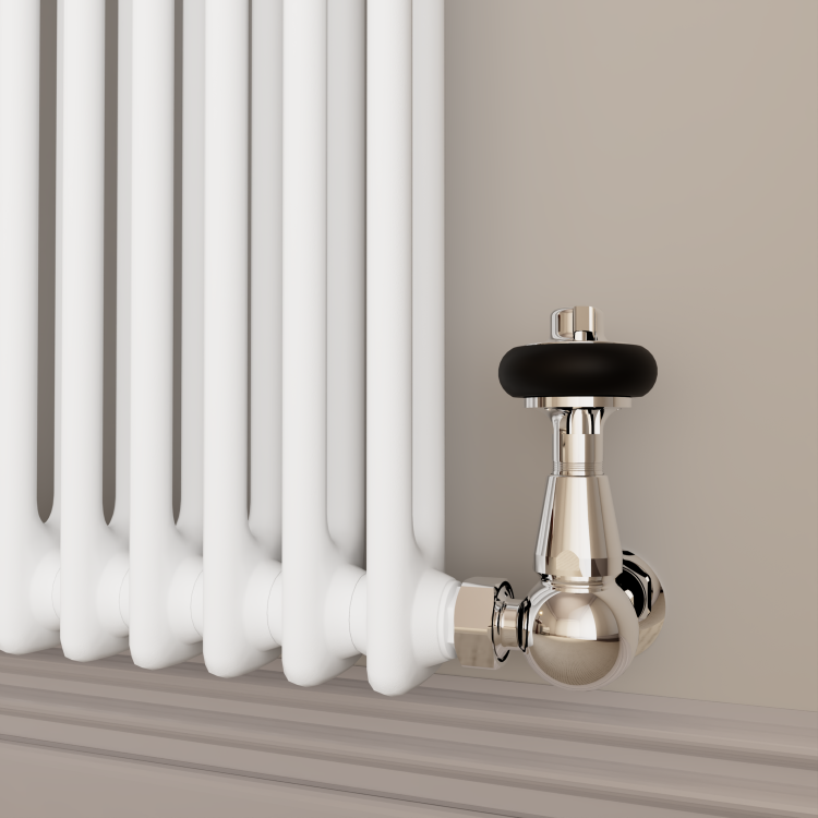 Reggio White Horizontal Double Column Traditional Radiator 800x1460mm 5035 BTU - Cast Iron Style