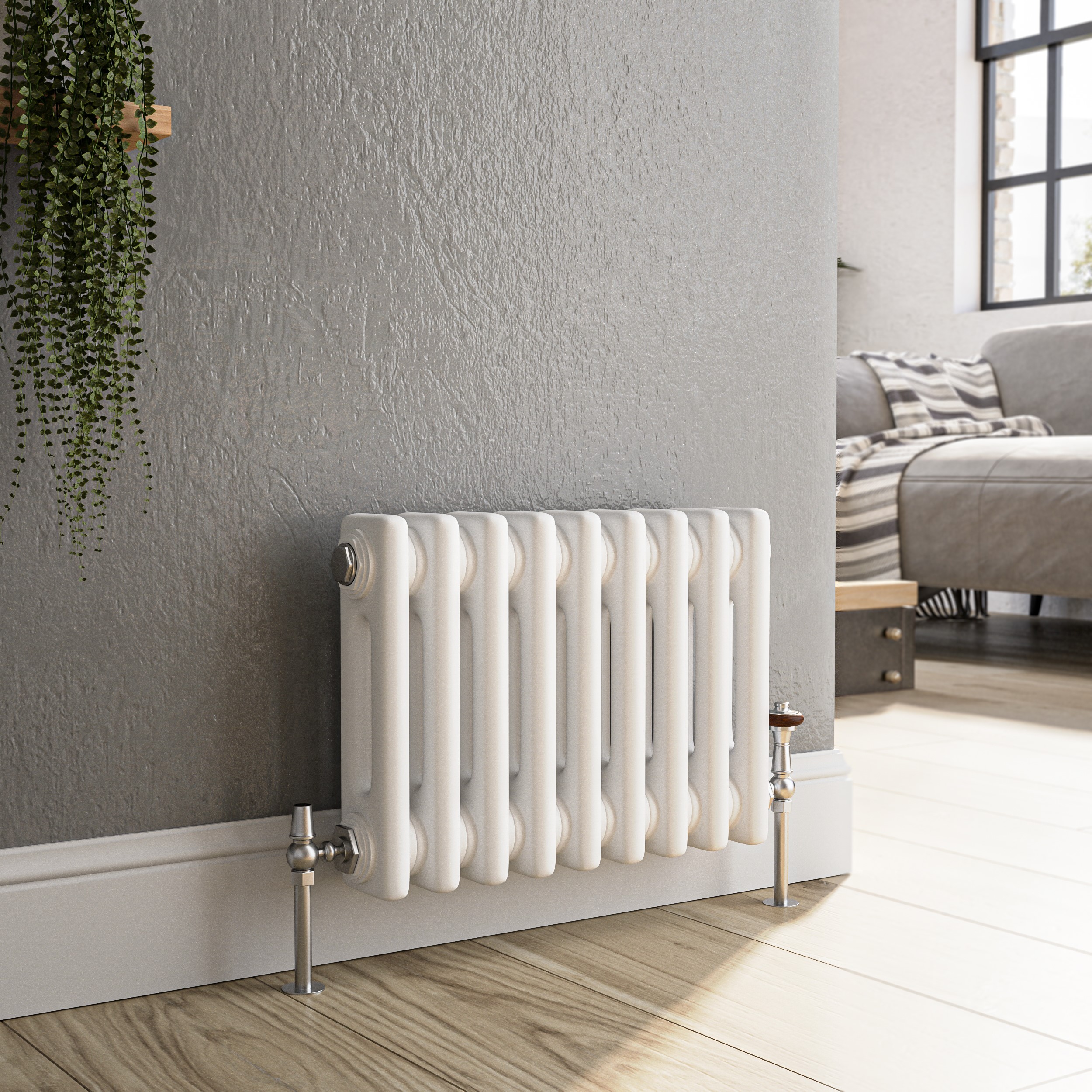 Horizontal Column Radiator Classic Cast Iron Style Various Sizes