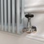 Reggio Salt & Pepper Horizontal Double Column Traditional Radiator 600x425mm 1416 BTU - Cast Iron Style