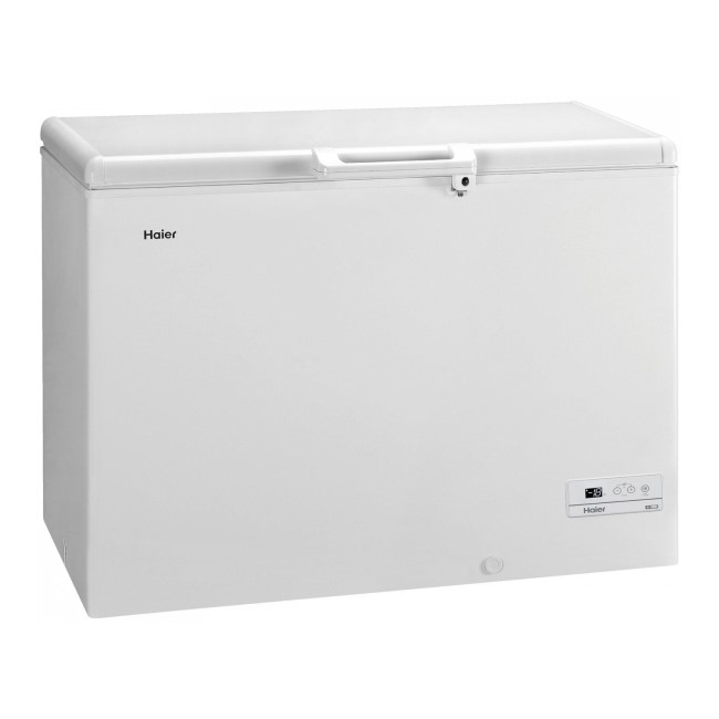 GRADE A1 - Haier HCE-379R 379 Litre Freestanding Chest Freezer - White