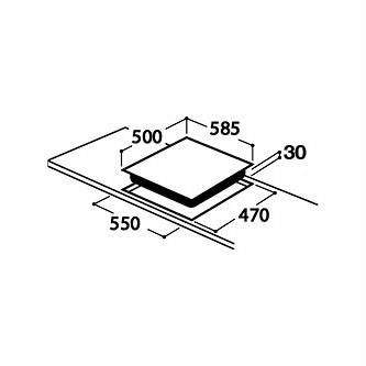 CDA HCE540SS Front Control Electric Sealed Plate Hob Stainless Steel