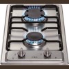 GRADE A1 - CDA HCG301SS 29cm Domino Two Burner Gas Hob Stainless Steel