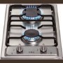 GRADE A1 - CDA HCG301SS Domino Two Burner Gas Hob Stainless Steel