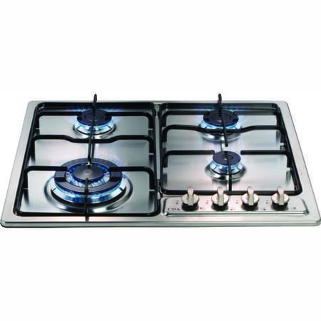 CDA HCG612SS 60cm Four Burner Gas Hob with FSD in Stainless steel