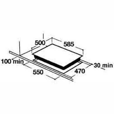 CDA HCG612SS 60cm Four Burner Gas Hob with FSD in Stainless steel
