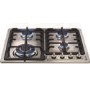 CDA HCG622SS 60cm Four Burner Gas Hob with FSD in Stainless steel