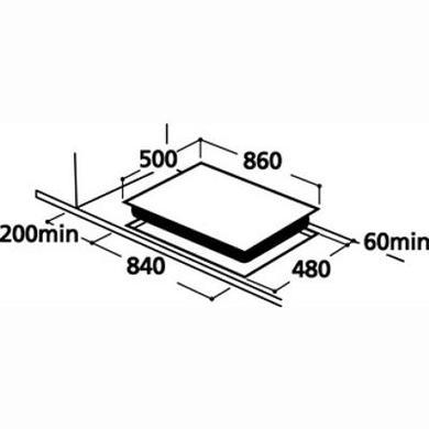 CDA HCG931SS Six Burner Gas Hob with FSD in Stainless steel