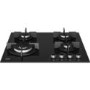 Beko 60cm 4 Burner Gas on Glass Hob - Black