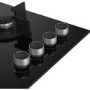 Beko 60cm 4 Burner Gas on Glass Hob - Black