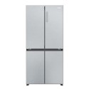 HCR3818ENMG Haier Cube 83 Series 3 467 Litre 4 Door American Fridge Freezer - Silver