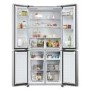 Haier Series 3 467 Litre Side-by-Side American Fridge Freezer - Stainless steel