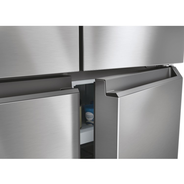 Haier Series 3 467 Litre Side-by-Side American Fridge Freezer - Stainless steel