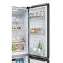 Haier Series 3 463 Litre Four Door American Fridge Freezer - Platinum Inox