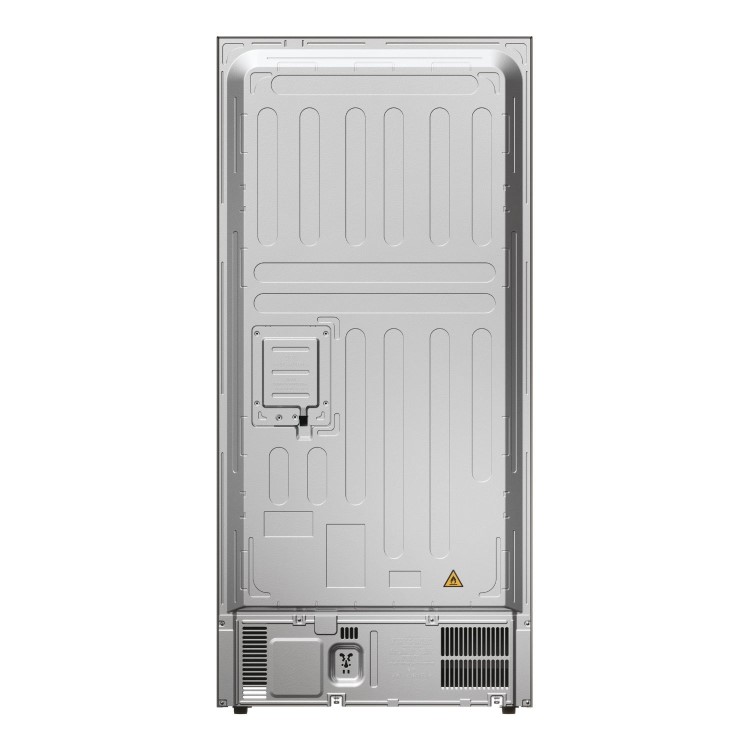 Haier Series 3 463 Litre Four Door American Fridge Freezer - Platinum Inox