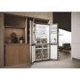 Haier Series 3 463 Litre Four Door American Fridge Freezer - Platinum Inox