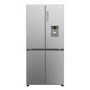 Haier Series 3 463 Litre Four Door American Fridge Freezer - Platinum Inox