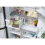 Haier Series 3 463 Litre Four Door American Fridge Freezer - Platinum Inox