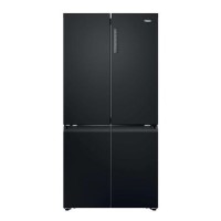 Haier Series 3 250 Litre Side-by-Side American Fridge Freezer -  Black