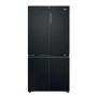 Haier Series 3 250 Litre Side-by-Side American Fridge Freezer -  Black
