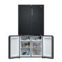 Haier Series 3 250 Litre Side-by-Side American Fridge Freezer -  Black