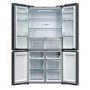 Haier Series 3 250 Litre Side-by-Side American Fridge Freezer -  Black