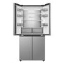 Haier Cube Series 5 523 Litre Four Door American Fridge Freezer - Inox