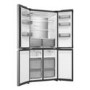 Haier Cube Series 5 523 Litre Four Door American Fridge Freezer - Inox