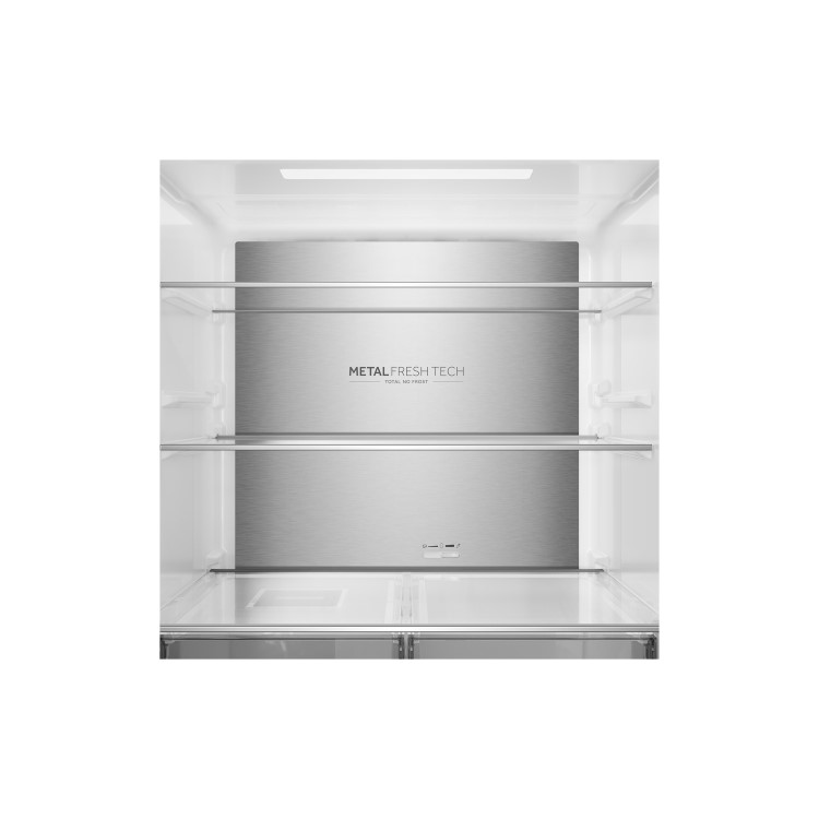 Haier Cube Series 5 523 Litre Four Door American Fridge Freezer - Inox