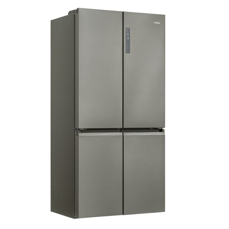 Refurbished Haier Series 5 HCR59F19ENMM Freestanding 643 Litre Frost Free American Fridge Freezer Stainless Steel