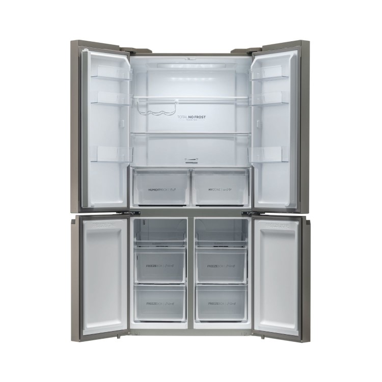 Refurbished Haier Series 5 HCR59F19ENMM Freestanding 643 Litre Frost Free American Fridge Freezer Stainless Steel