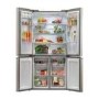 Refurbished Haier Series 5 HCR59F19ENMM Freestanding 643 Litre Frost Free American Fridge Freezer Stainless Steel