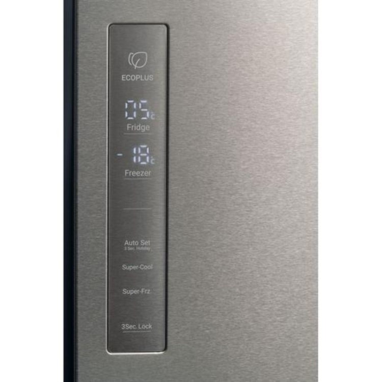 Refurbished Haier Series 5 HCR59F19ENMM Freestanding 643 Litre Frost Free American Fridge Freezer Stainless Steel