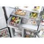 Haier Series 7 601 Litre Side-by-Side American Fridge Freezer -  Stainless steel