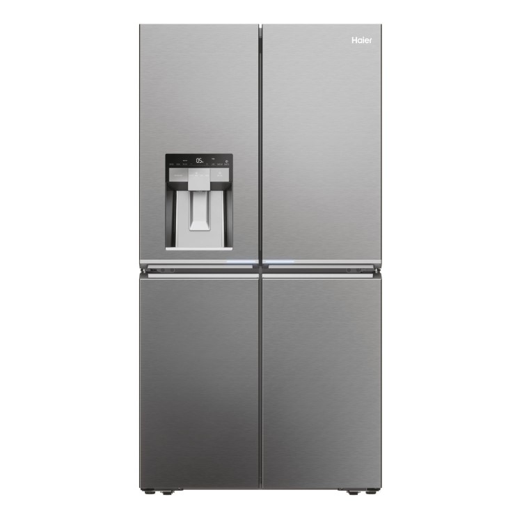 Haier Series 7 601 Litre Side-by-Side American Fridge Freezer -  Stainless steel
