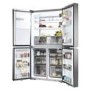 Haier Series 7 601 Litre Side-by-Side American Fridge Freezer -  Stainless steel