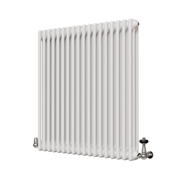 Reggio White Horizontal Triple Column Traditional Radiator 800x830mm ...
