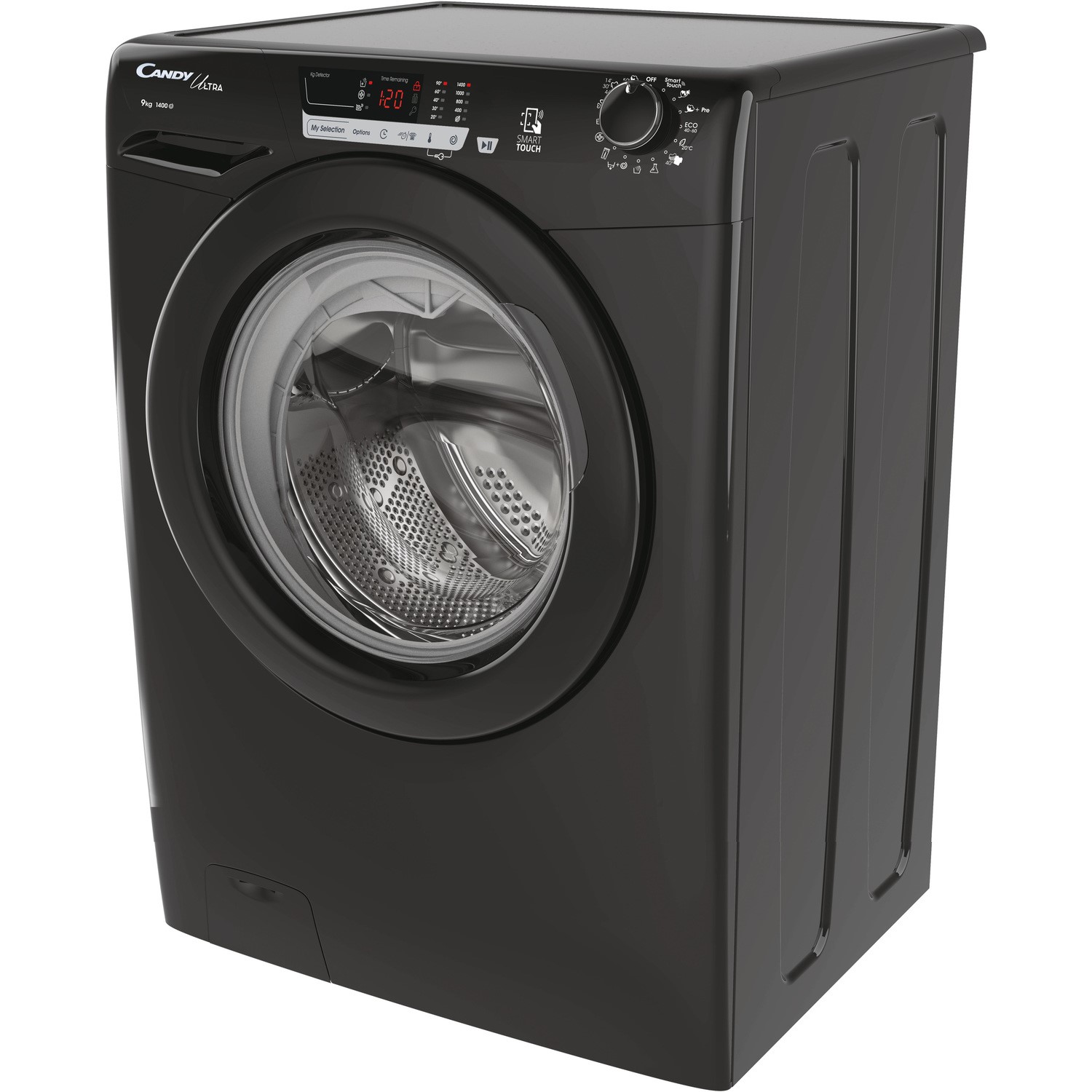 D Rated Black Candy Ultra HCU1492DBBE/1 9Kg Washing Machine with 1400 rpm