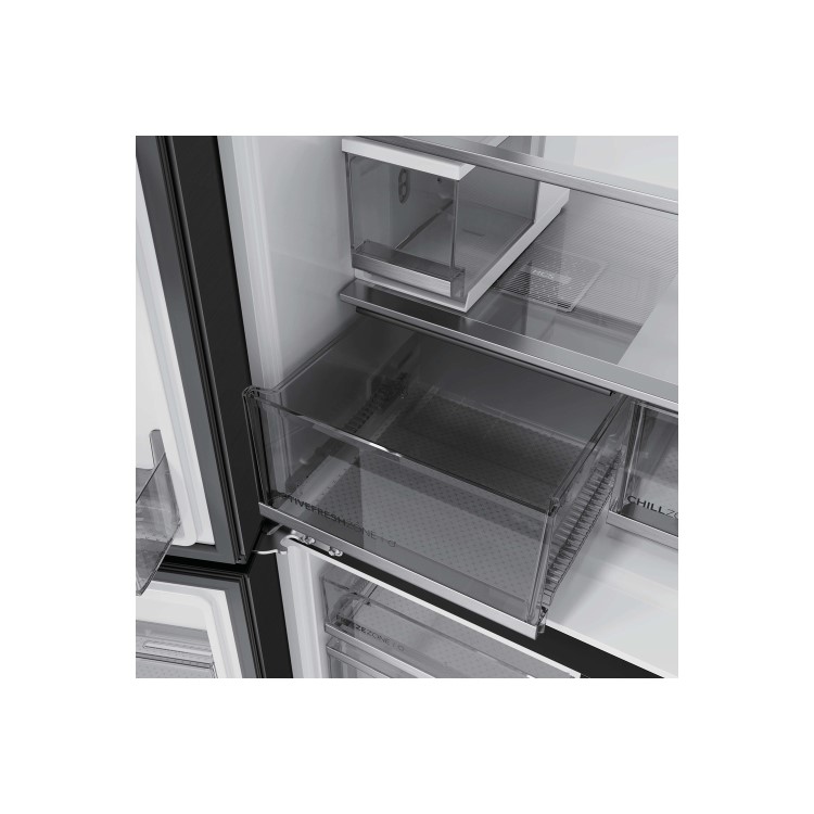 Haier Cube Series 7 700 Litre Four Door American Fridge Freezer - Black