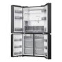 Haier Cube Series 7 700 Litre Four Door American Fridge Freezer - Black