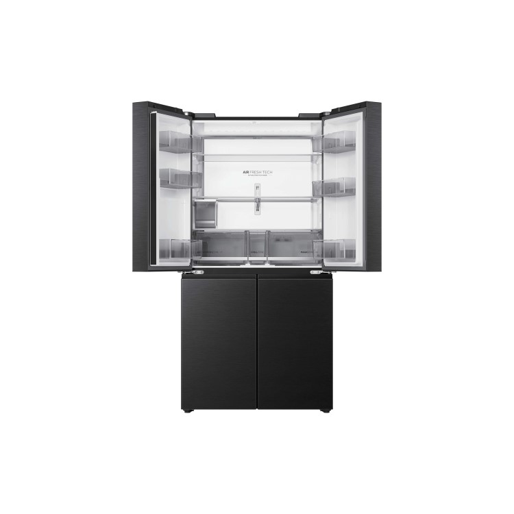 Haier Cube Series 7 700 Litre Four Door American Fridge Freezer - Black
