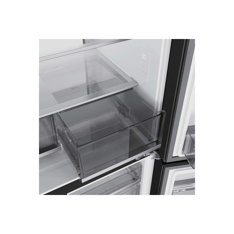 Haier Cube Series 7 700 Litre Four Door American Fridge Freezer - Black