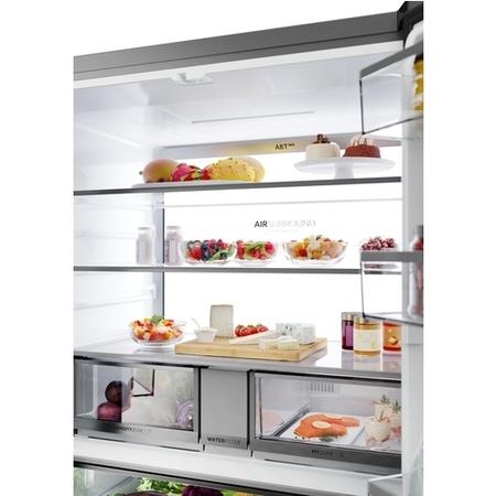Haier Cube Series 7 679 Litre Four Door American Fridge Freezer - Black