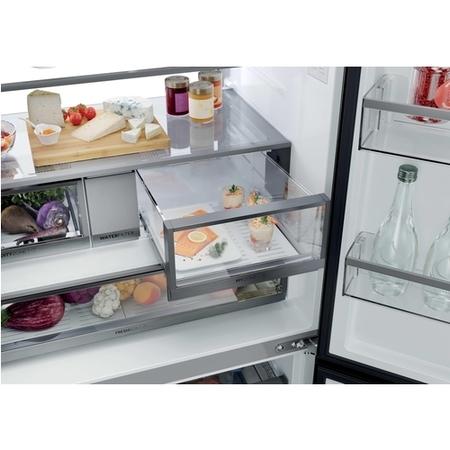 Haier Cube Series 7 679 Litre Four Door American Fridge Freezer - Black