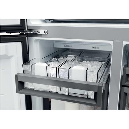 Haier Cube Series 7 679 Litre Four Door American Fridge Freezer - Black