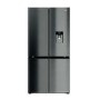 Haier Cube Series 7 679 Litre Four Door American Fridge Freezer - Black