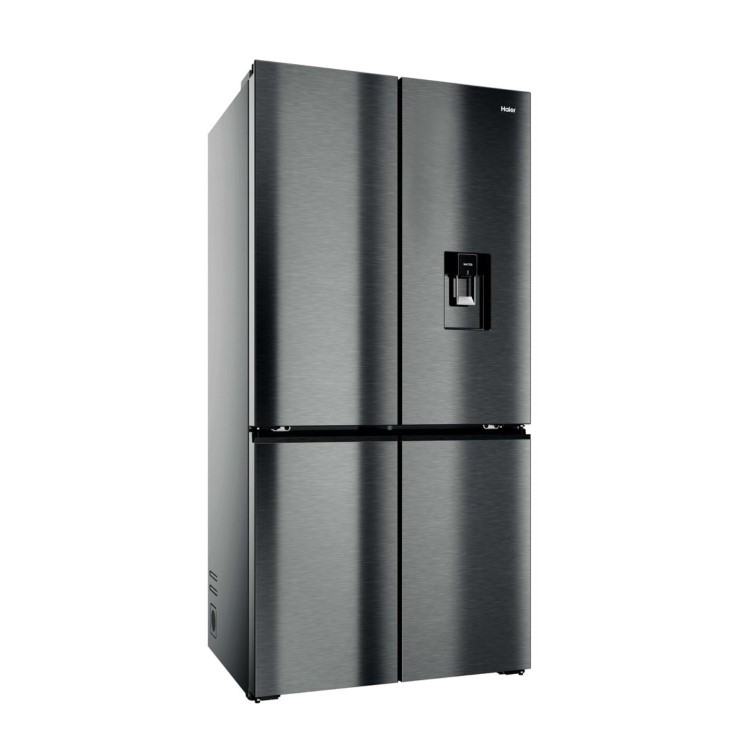 Haier Cube Series 7 679 Litre Four Door American Fridge Freezer - Black