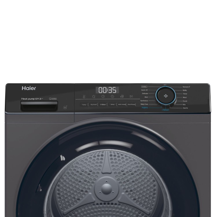 Haier 939 Series 3 10kg Heat Pump Tumble Dryer - Graphite
