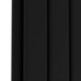 Riace Midnight Black Horizontal Flat Designer Radiator 600x884mm Double Panel 3342 BTU